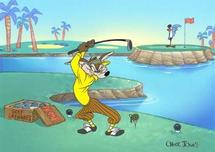 Road Runner Artwork Road Runner Artwork Fore! 3,2,1.... (Framed)
