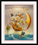 Donald Duck Animation Art Walt Disney Artwork Sailing the Spanish Main