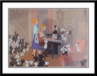 101 Dalmatians Art 101 Dalmatians Art Piano Scene - 101 Dalmatians