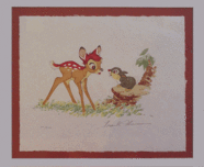 Bambi Art Walt Disney Artwork Bambi & Thumper