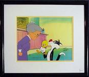 Tweety Bird Artwork Tweety Bird Artwork Kiss and Make Up (Large Granny)