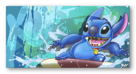 Lilo and Stitch Artwork Lilo and Stitch Artwork Surf Rider Stitch