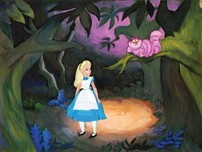 Alice in Wonderland Animation Art Alice in Wonderland Animation Art The Cat Only Grinned