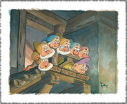 Snow White Artwork Snow White Artwork Top of the Stairs