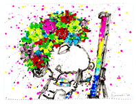 Tom Everhart Prints Tom Everhart Prints Honest Lying Self Portrait No.11 (Original) (Framed)