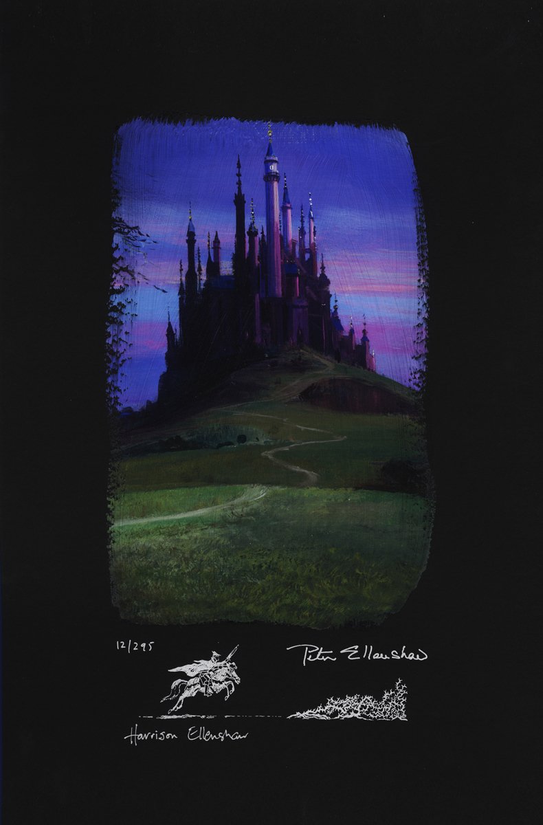 Peter and Harrison Ellenshaw Sleeping Beauty Castle (Chiarograph)