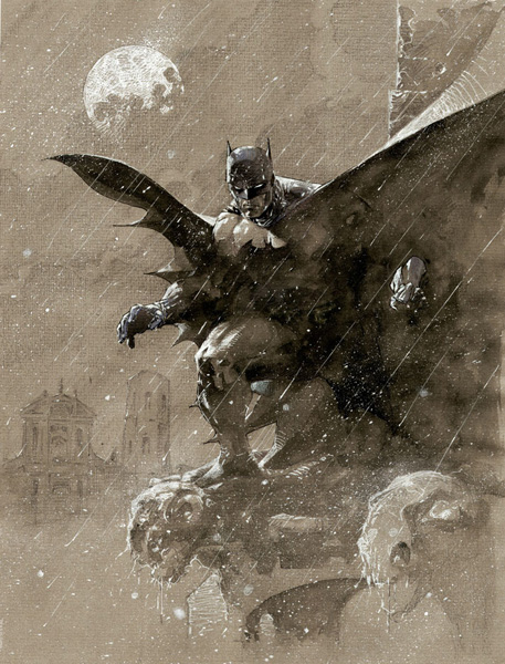 Warner Brothers Batman Over San Prospero (Canvas)