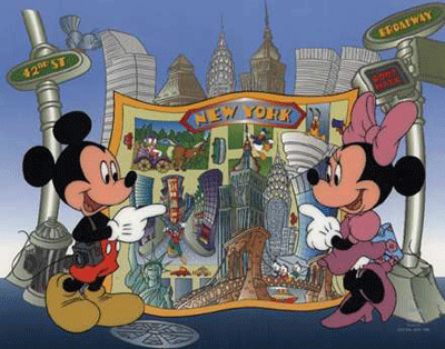 Walt Disney Mickey and Minnie in New York