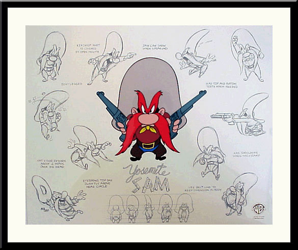 Friz Freleng Yosemite Sam Model Sheet 