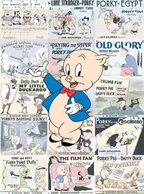 Warner Brothers Porky Pig Lobby Card